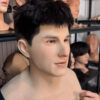 Silicone mask realistic right side profile with detailed texture